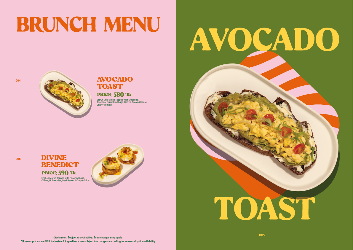 KONA Menu